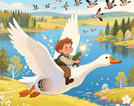 塞尔玛·拉格洛芙：《尼尔斯骑鹅历险记》